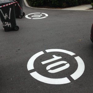 Customised stencils - Residential Line Marking