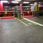 Forklift and pallet lanes industrial line marking